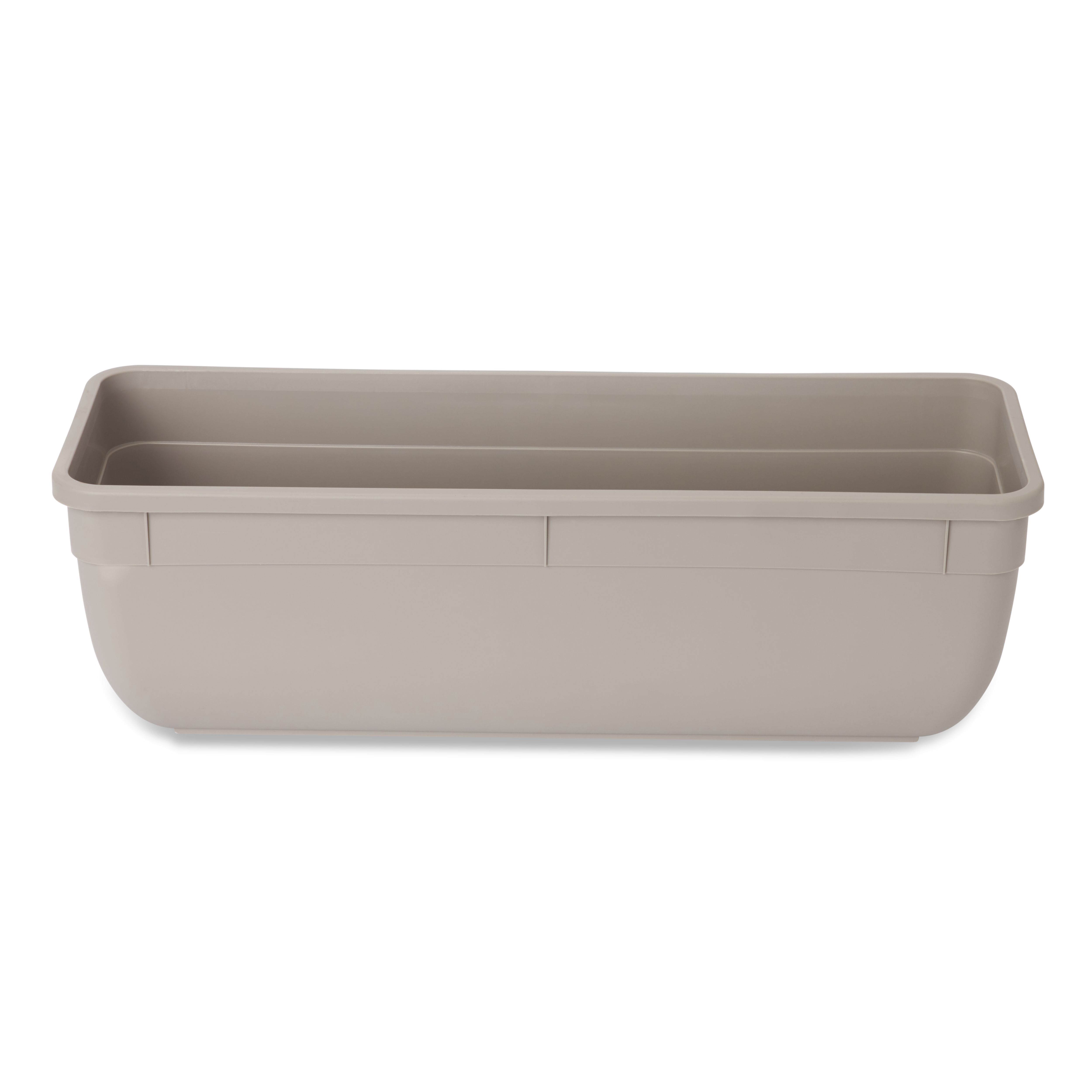 Blooma Florus Taupe Plastic Bell Square Trough 40Cm Price Comparisons | Compare The Build