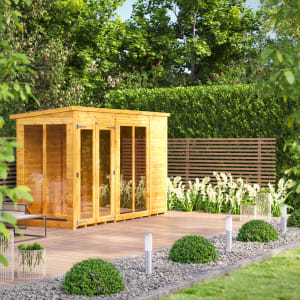 Power Sheds 10 x 4ft Pent Shiplap Dip Treated Summerhouse Price Comparisons | Compare The Build