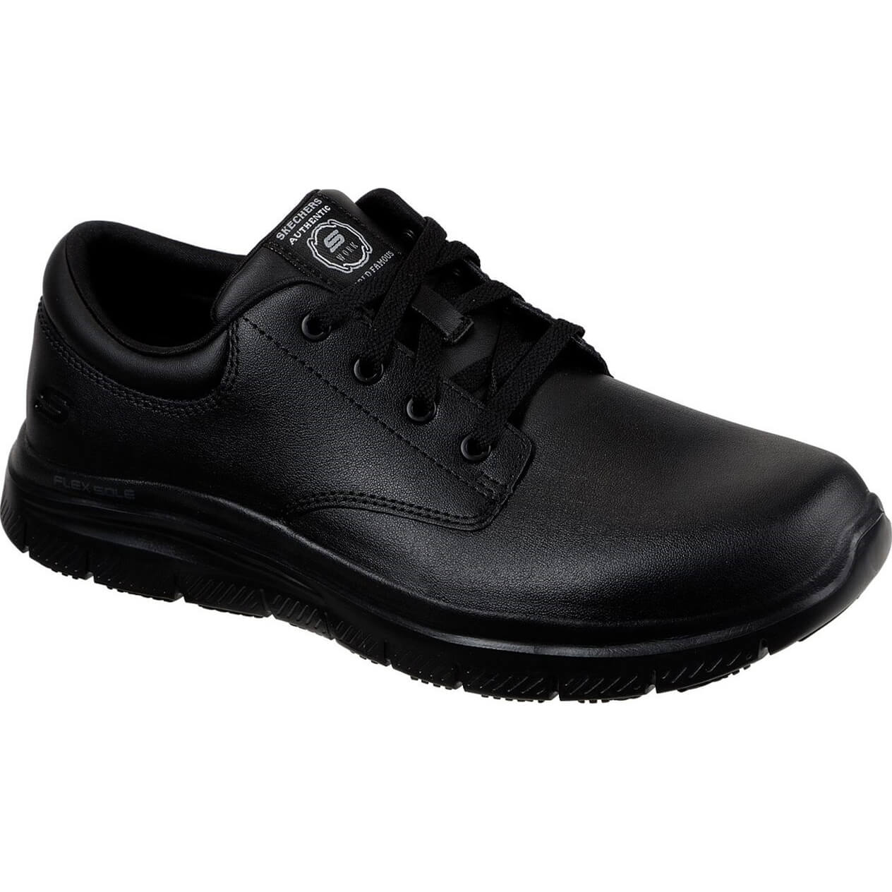 Skechers Fourche Mens Slip Resistant Work Shoes Black Size 6 Price Comparisons | Compare The Build