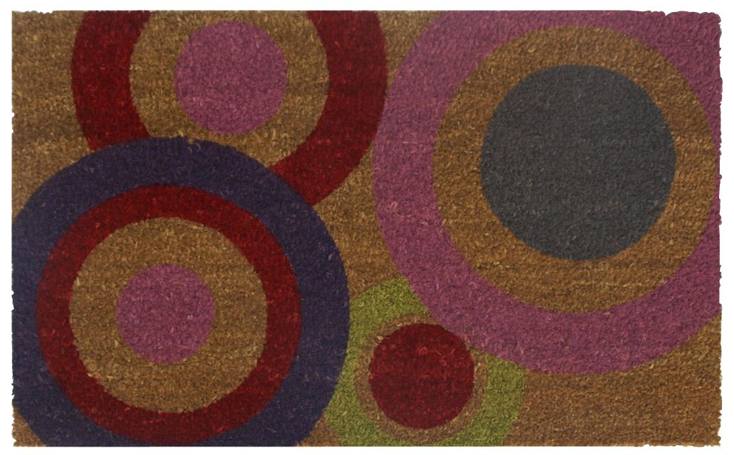 Colours Ebena Circles Multicolour Door Mat (L)0.45M (W)0.75M | Compare The Build