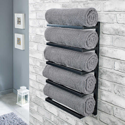 Vale Designs 5 Tier Towel Rack Black 570 x 310mm Price Comparisons | Compare The Build