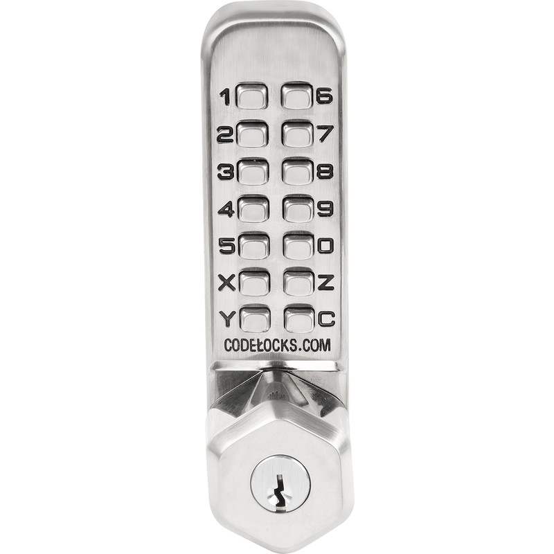 Codelocks CL210 KEY - Mortice Deadbolt with Key Override 60mm Backset in Silver Steel Price Comparisons | Compare The Build