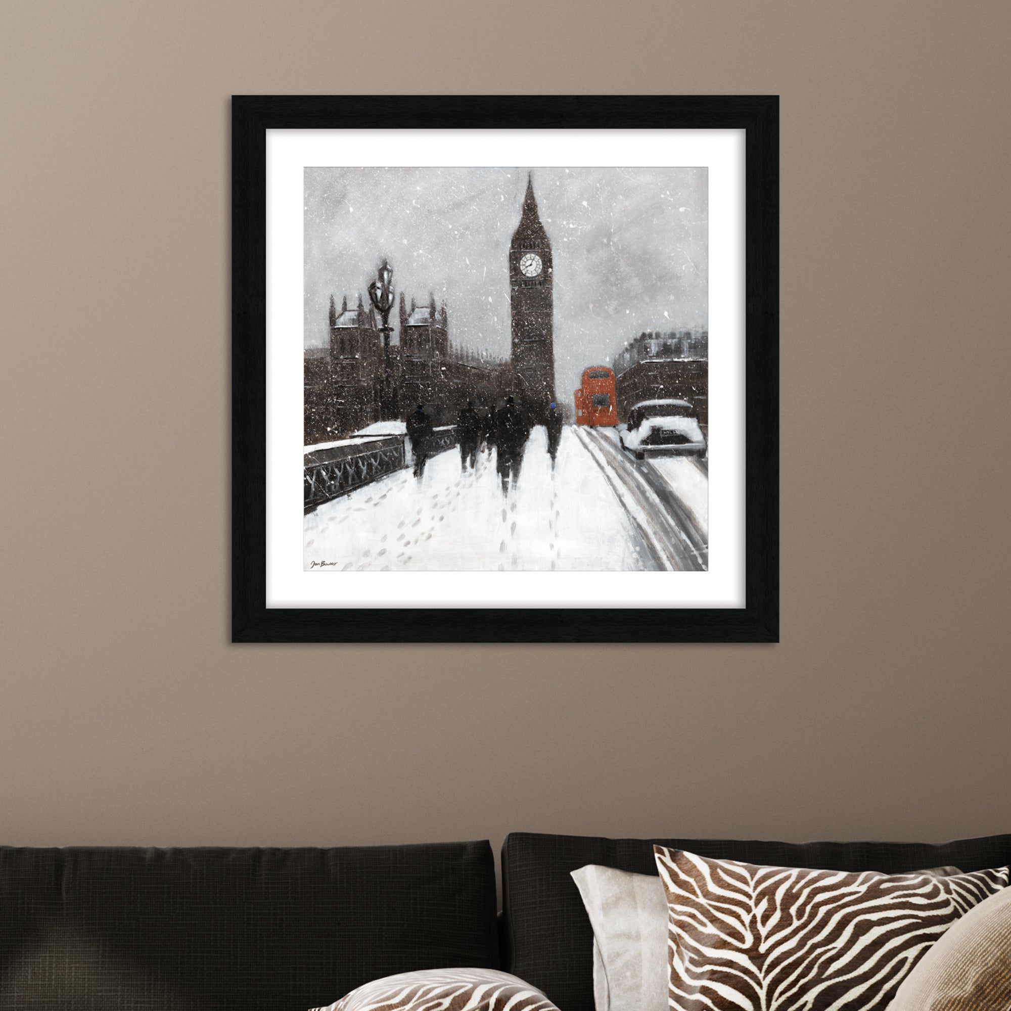 The Art Group Snow Men Framed Print Black and white Price Comparisons | Compare The Build