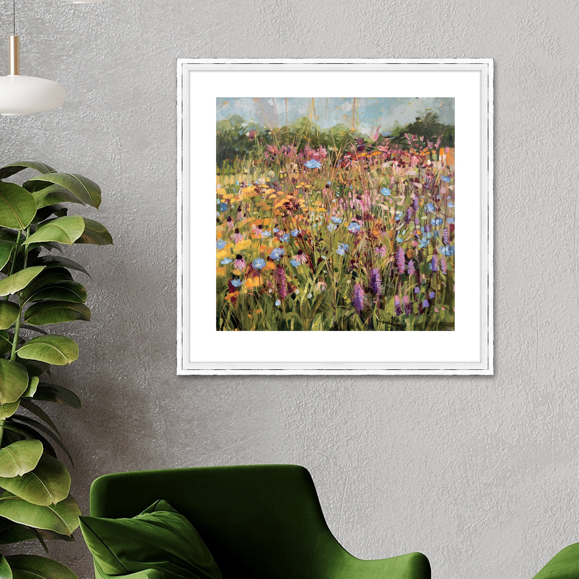 The Art Group Summer Field with Scabious Framed Print MultiColoured Price Comparisons | Compare The Build