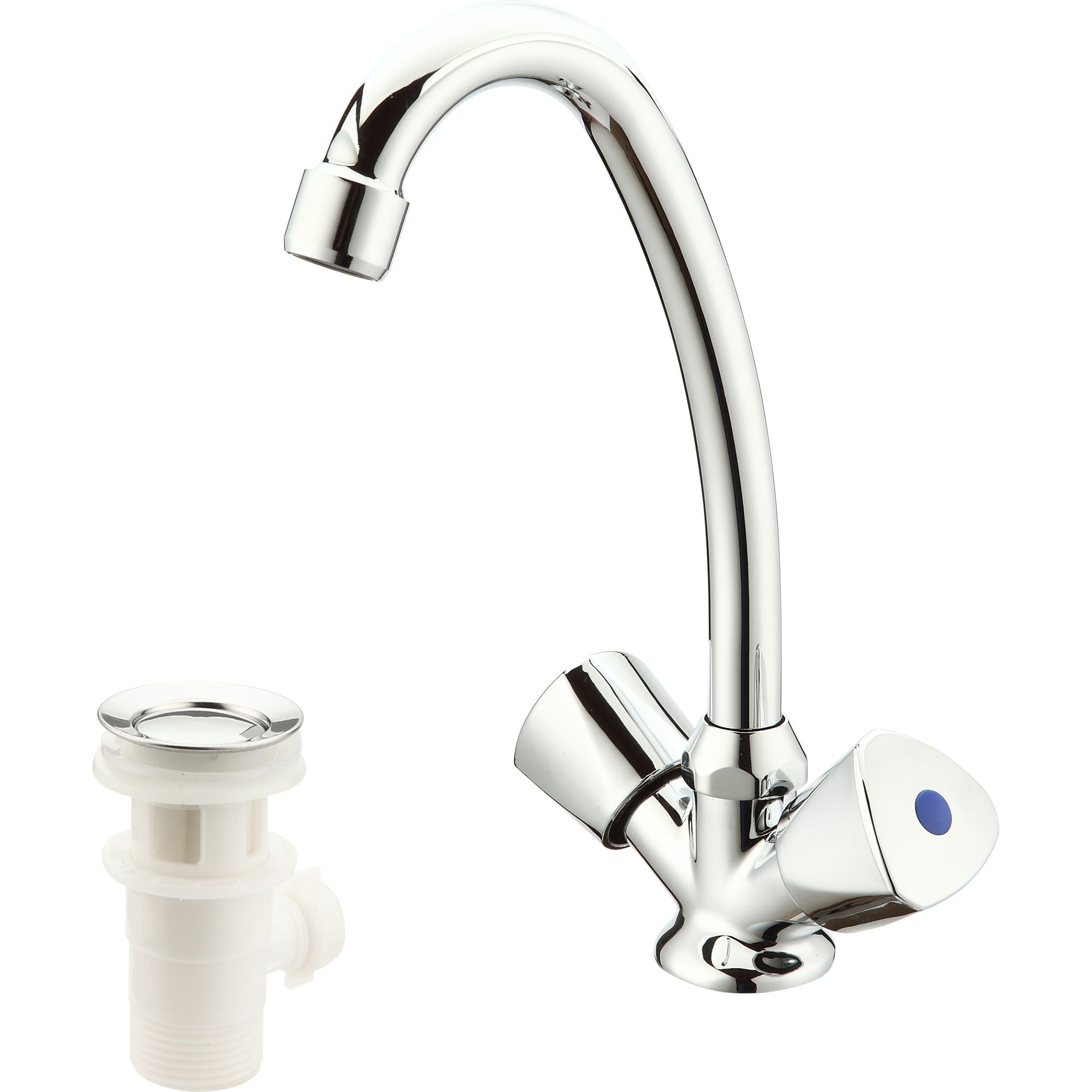 Grenvik 2 Lever Contemporary Basin Mono Mixer Tap Price Comparisons | Compare The Build