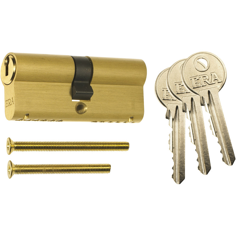 ERA 6 Pin Euro Double Cylinder 35-35mm in Brass Price Comparisons | Compare The Build