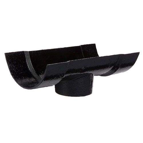 Cast Iron Half Round Guttering Running 100x65mm Outlet - Black Finish Hargreaves Foundry XHR4020A Price Comparisons | Compare The Build