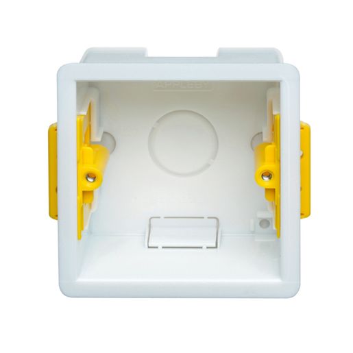 Appleby 1 Gang Dry Lining Box White and Yellow 47 mm SB632 Price Comparisons | Compare The Build