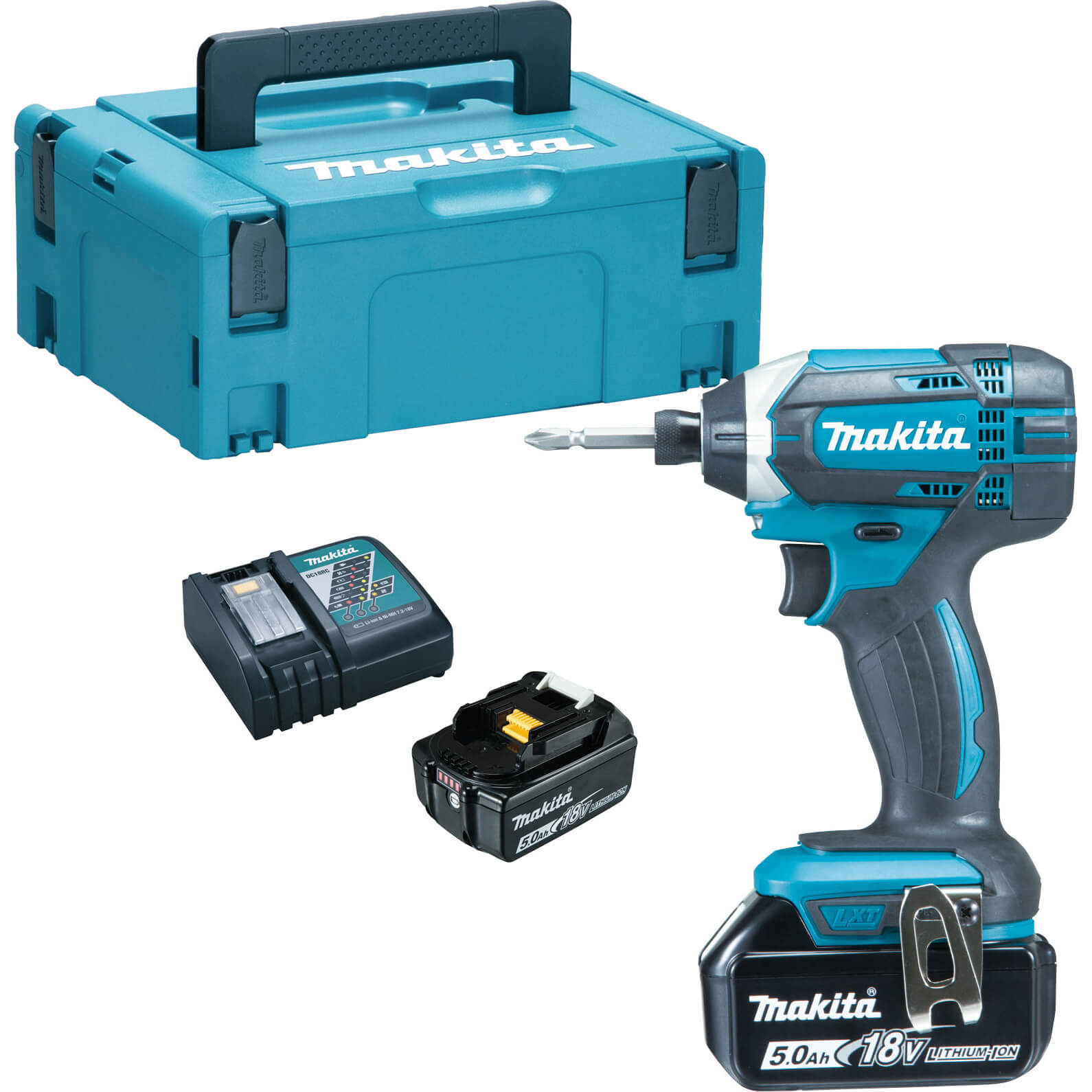 Makita DTD152 18v Cordless LXT Impact Driver 2 x 5ah Li-ion Charger Case | Compare The Build