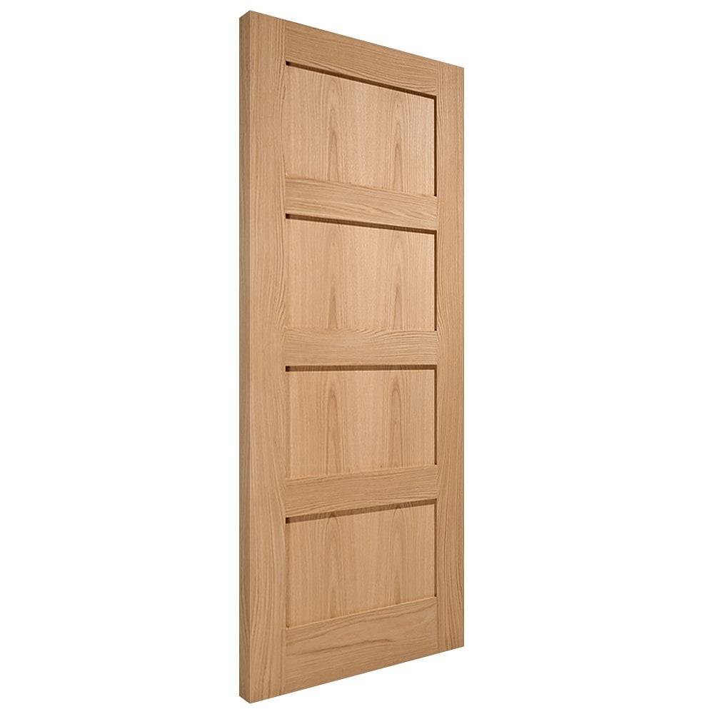 LPD Internal Oak Shaker Unfinished 4P Door 1981mm x 533mm x 35mm (78" x 21") Price Comparisons | Compare The Build