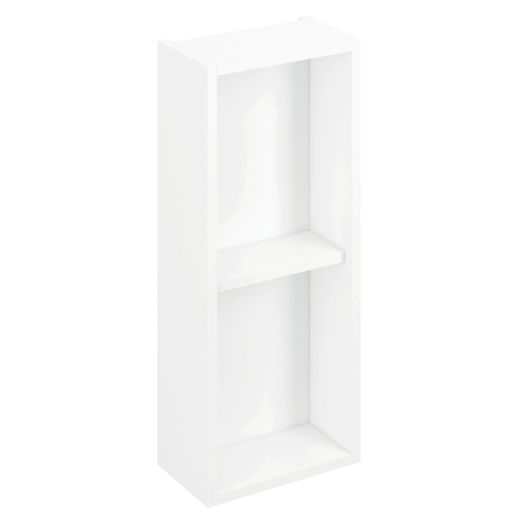 iflo Aliano 300 x 170mm Open Wall Unit Gloss White Price Comparisons | Compare The Build
