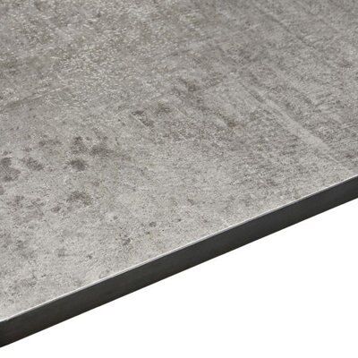 Exilis 12.5mm Woodstone Grey Stone Effect Laminate Square Edge Kitchen Curved Worktop, (L)950mm | Compare The Build