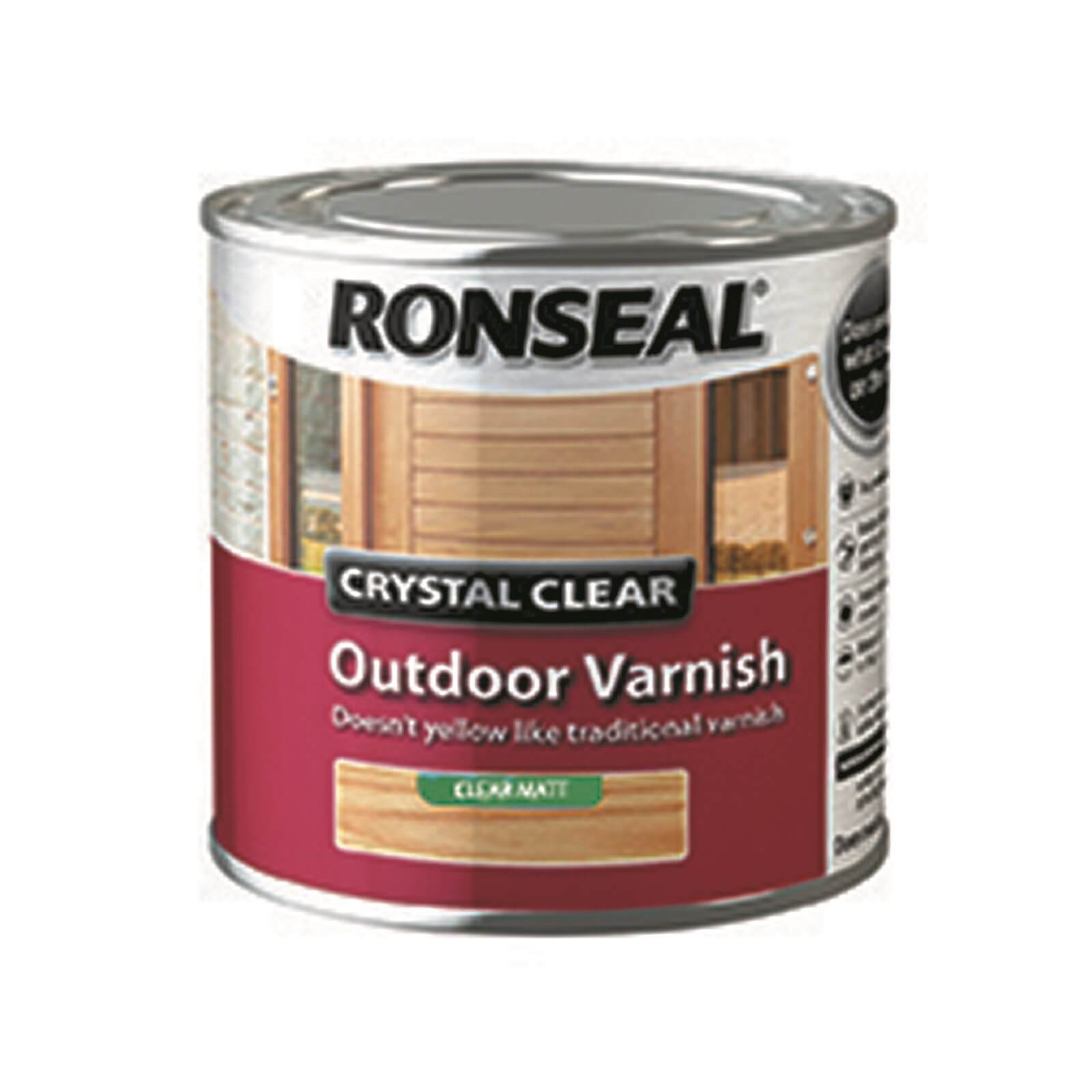 Ronseal Crystal Clear Outdoor Varnish Matt - 250ml Price Comparisons | Compare The Build
