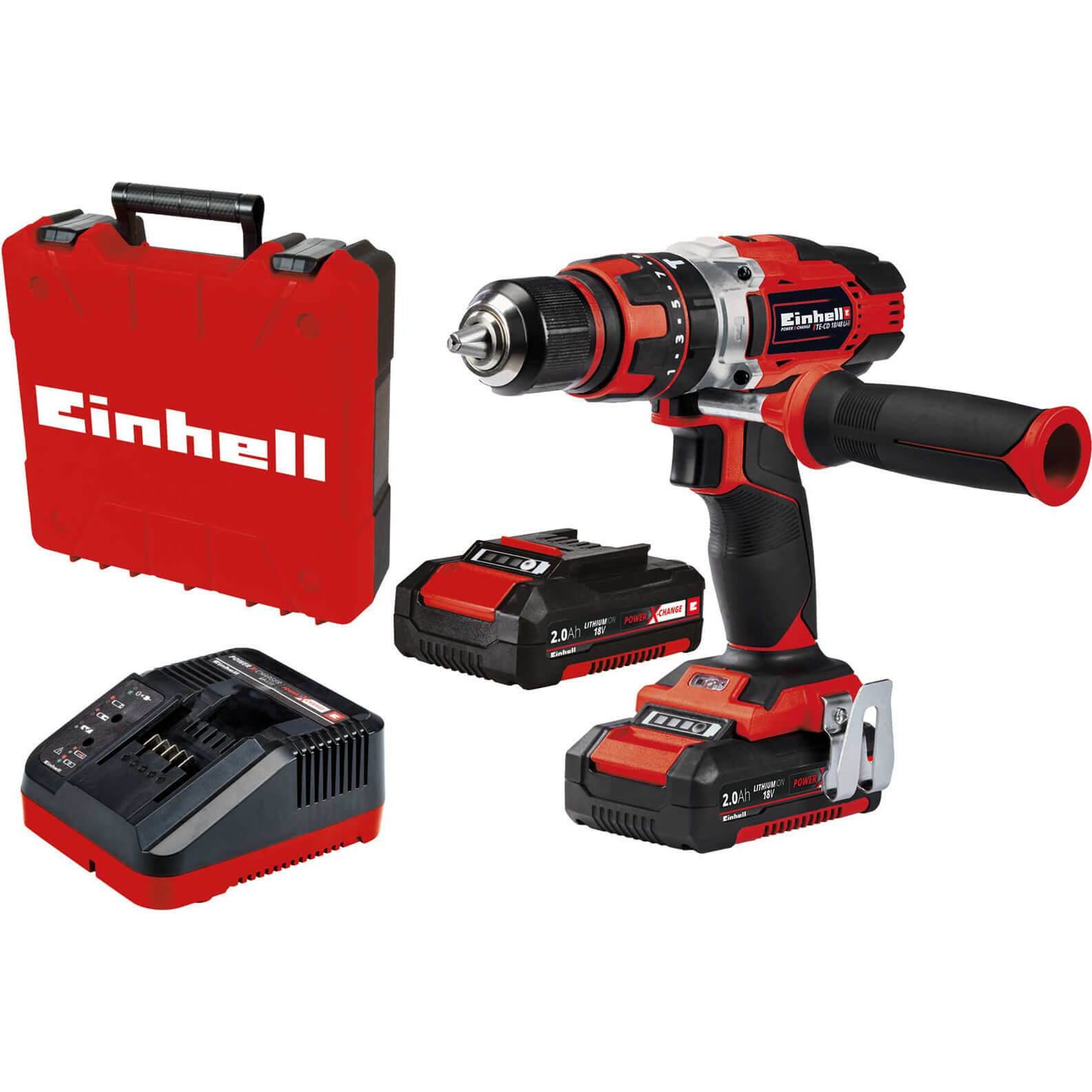 Einhell TE-CD 18/48 Li-i 18v Cordless Combi Drill 2 x 2ah Li-ion Charger Case Price Comparisons | Compare The Build