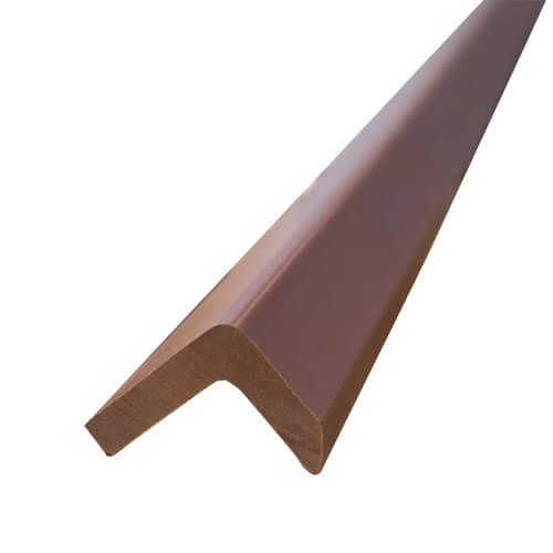 Standard Woodgrain / Grooved Composite Decking Corner Trim - 40mm x 36mm x 3600mm Redwood Price Comparisons | Compare The Build