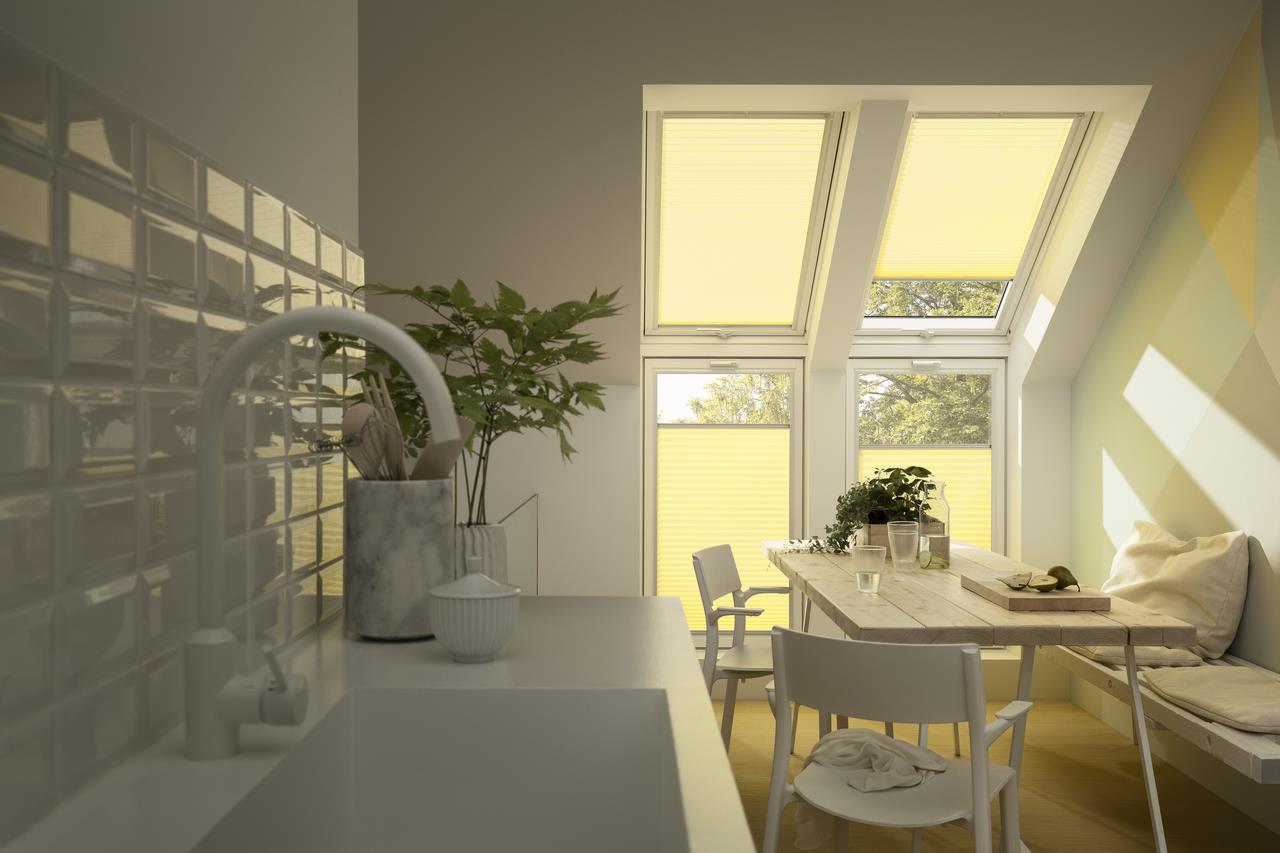 VELUX Pleated Blind White 942 x 1600mm Price Comparisons | Compare The Build
