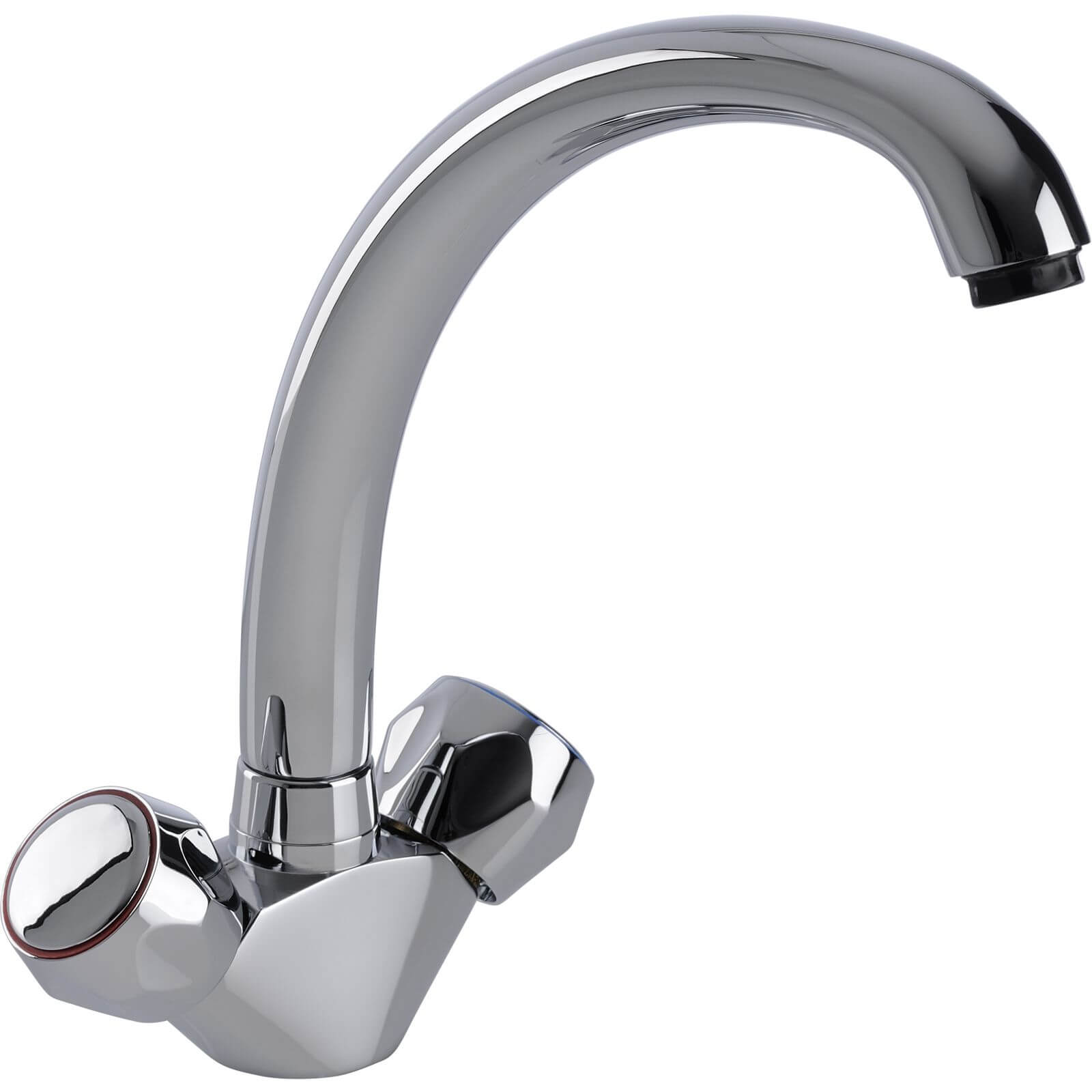 Inter Dual Handle Monobloc Kitchen Tap - Chrome | Compare The Build