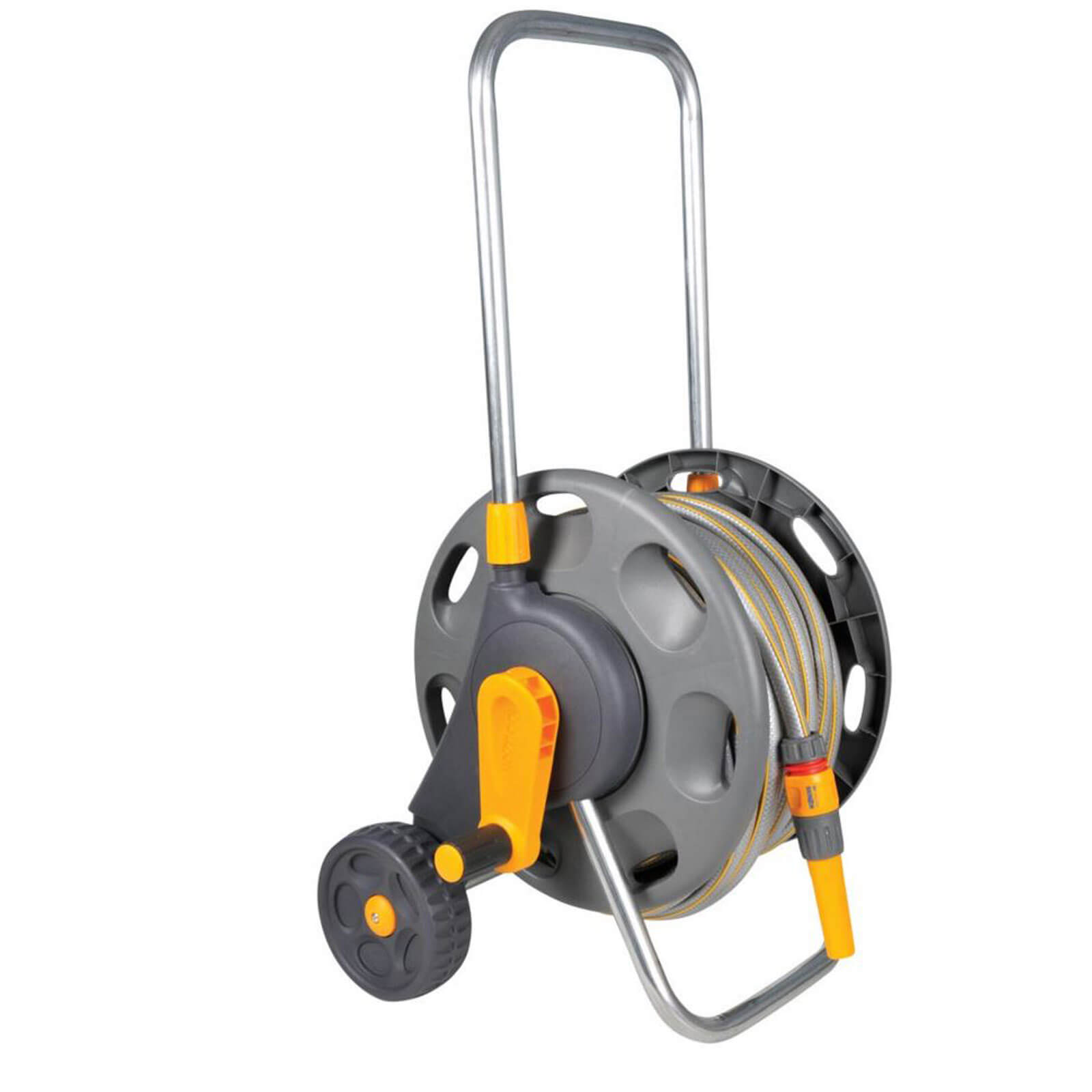 Hozelock Hose Reel Cart 1/2" / 12.5mm 25m Grey & Yellow Price Comparisons | Compare The Build