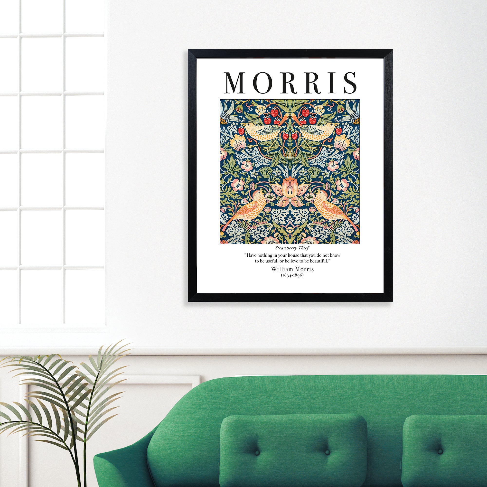 The Art Group Strawberry Thief Framed Print by William Morris MultiColoured | Compare The Build