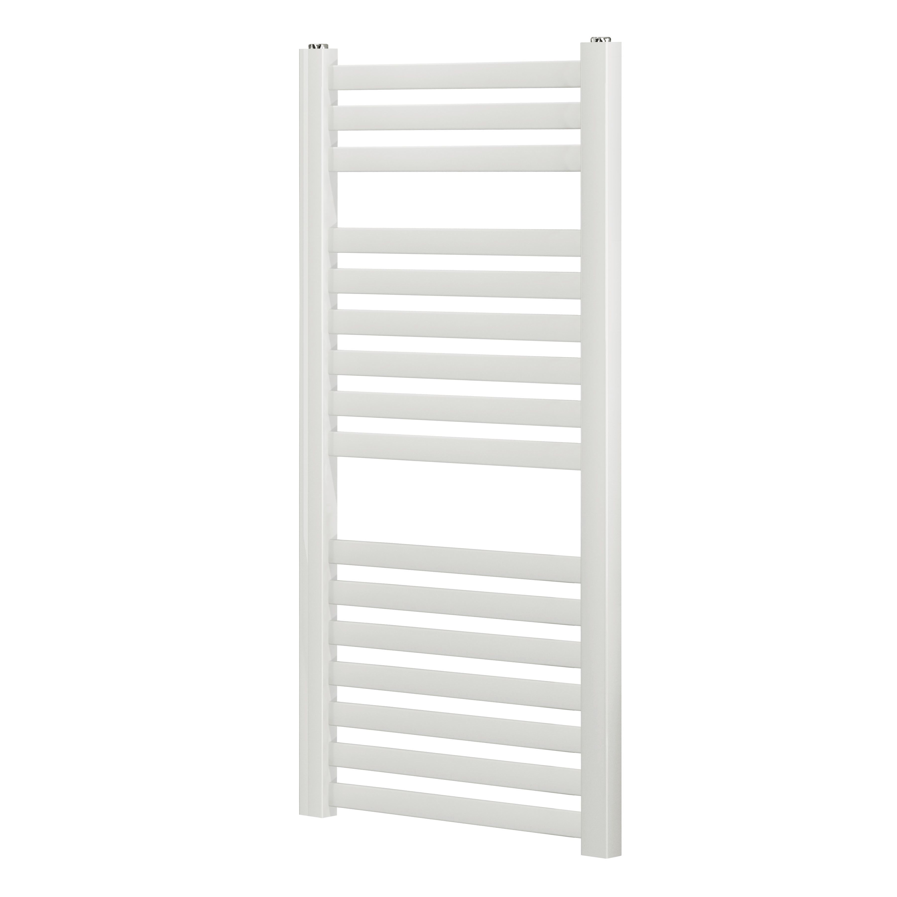 Blyss Aspley White 413W Flat Towel Warmer (W)480mm X (H)950mm | Compare The Build