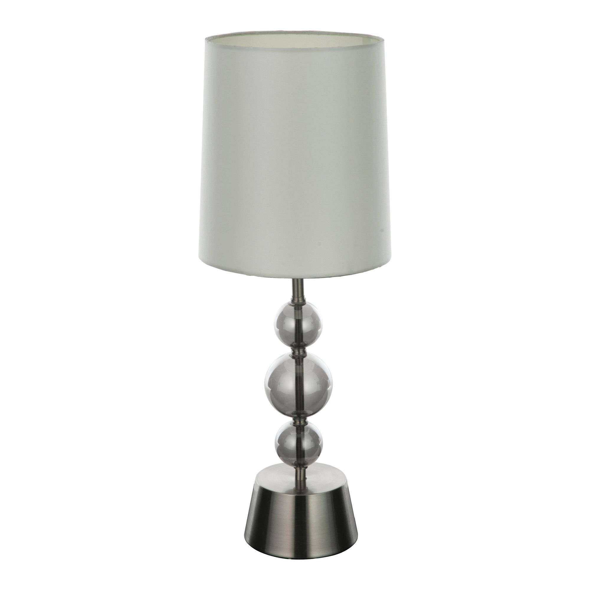 Cecelia Matt Oyster & Smokey Grey Smoky Tinted Effect Halogen Table Lamp Price Comparisons | Compare The Build