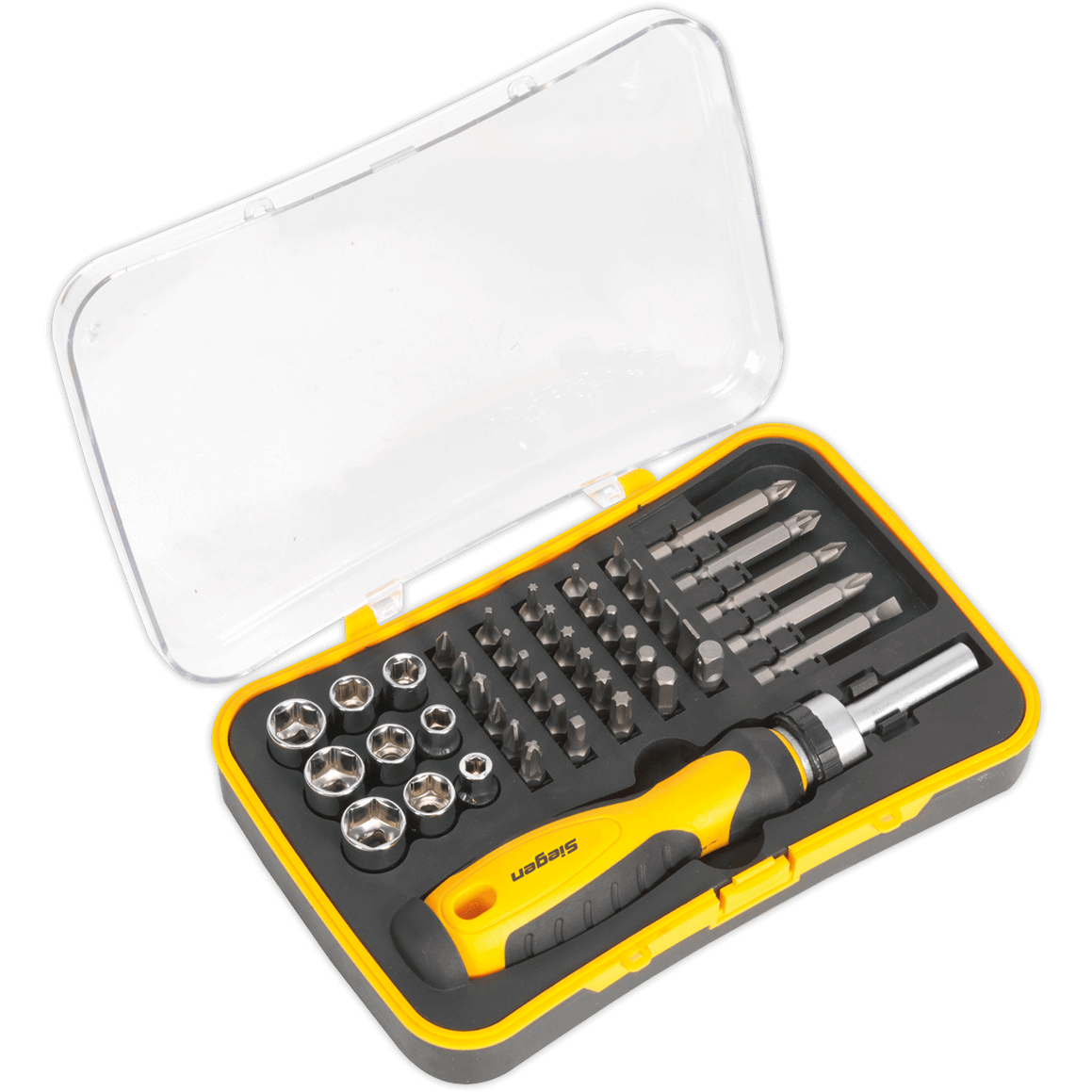 Siegen 45 Piece 1/4" Drive Ratchet Socket and Bit Set 1/4" Price Comparisons | Compare The Build