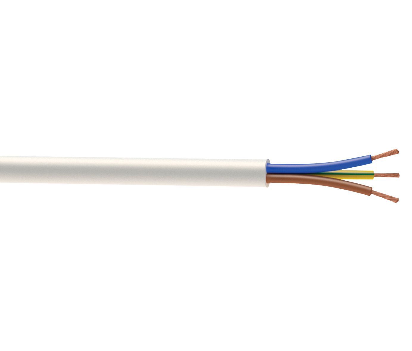 Time 3093Y White 3 Core Fire Cable, 0.75mm² X 25M Price Comparisons | Compare The Build