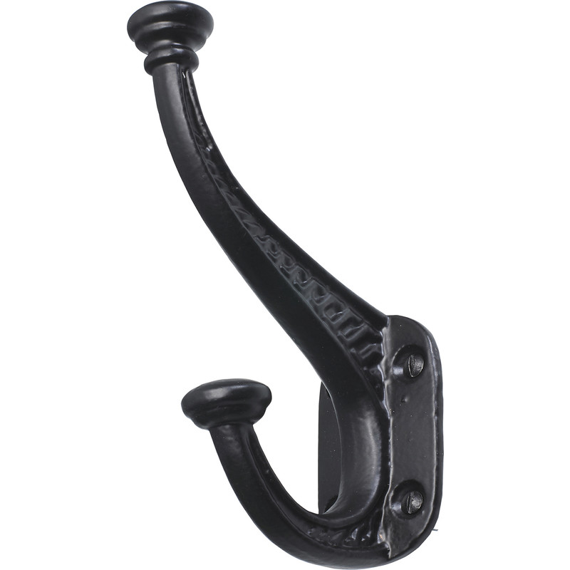 Old Hill Ironworks Hat & Coat Hook Heavy Duty 135mm in Black Cast Iron | Compare The Build