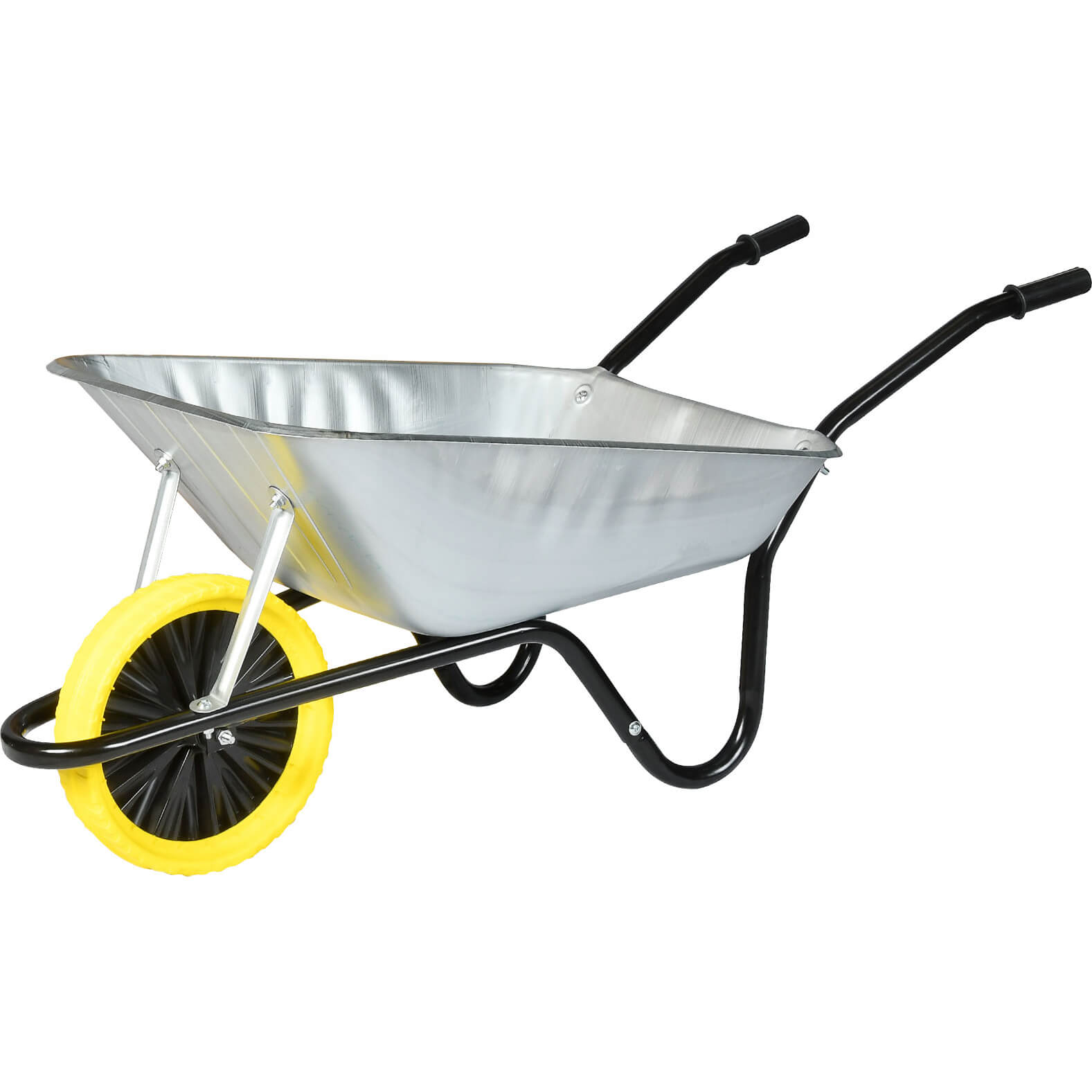 Walsall The Easiload Builders Puncture Proof Wheelbarrow 85l Galvanized Steel | Compare The Build