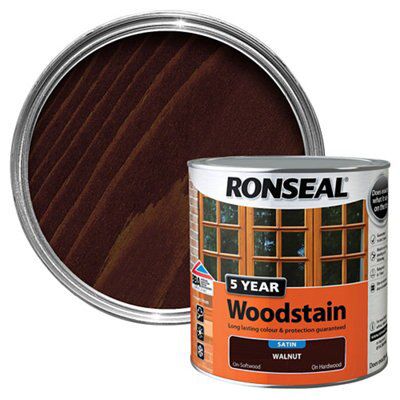 Ronseal Walnut High Satin Sheen Wood Stain, 2.5L | Compare The Build