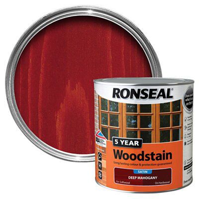 Ronseal Deep Mahogany High Satin Sheen Wood Stain, 2.5L | Compare The Build