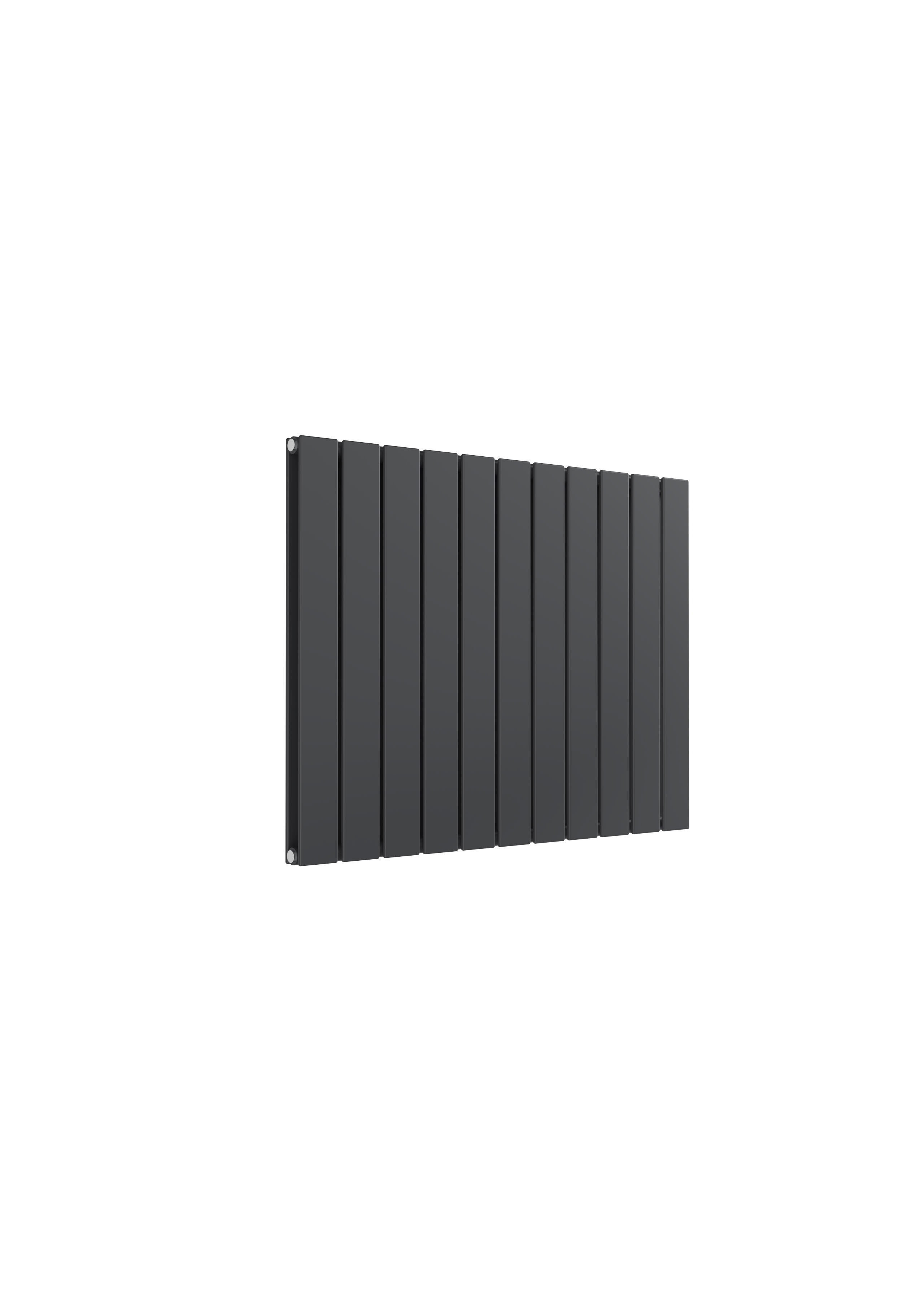 Reina Flat Horizontal Designer Radiator, Anthracite, 600mm x 810mm Price Comparisons | Compare The Build