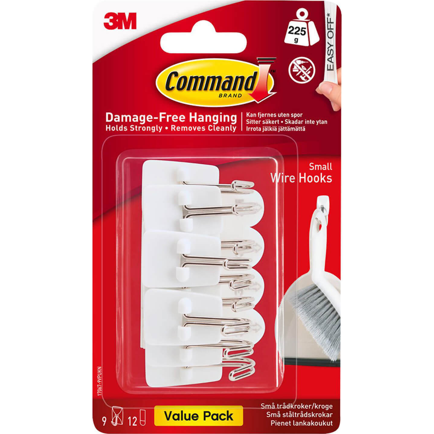 Command Adhesive Strip Wire Hooks White S Pack of 9 Price Comparisons | Compare The Build