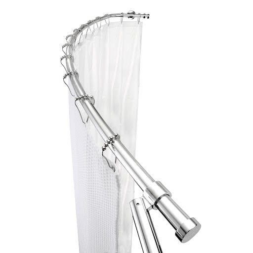 Croydex Luxury Curved Shower Curtain Rail Chrome - AD108341 Price Comparisons | Compare The Build