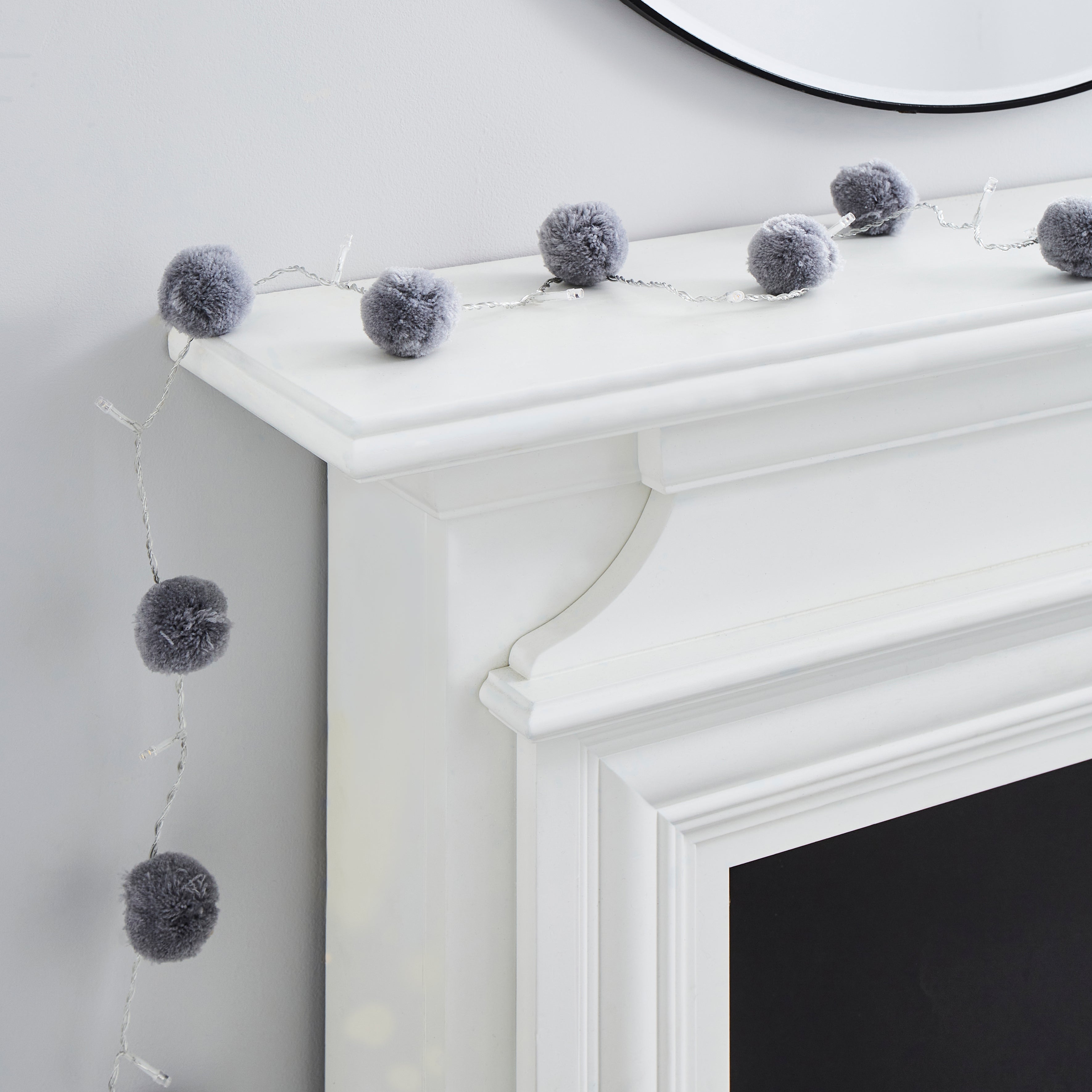 Pom Pom String Light Grey Price Comparisons | Compare The Build