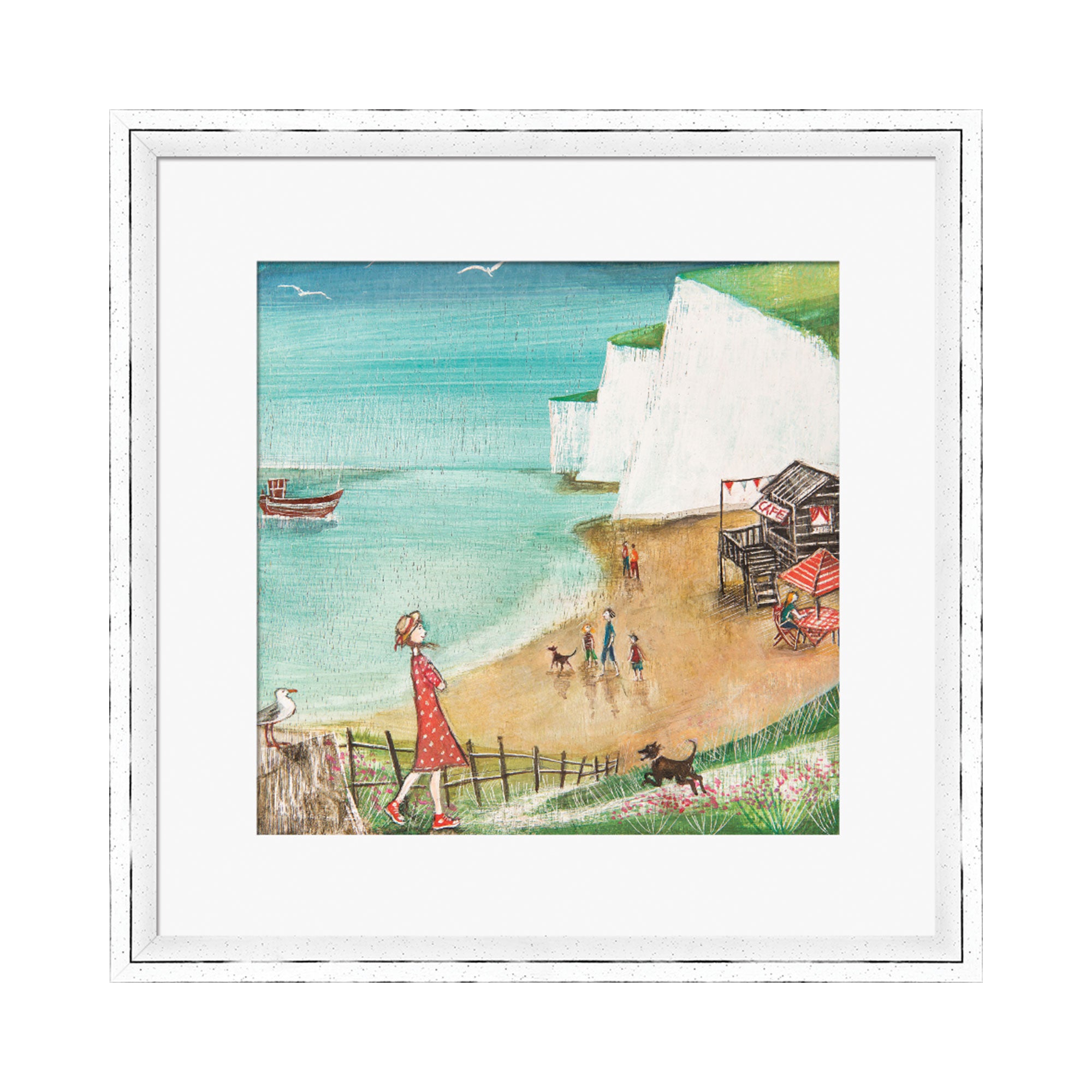 The Art Group Cliff Top Framed Print MultiColoured Price Comparisons | Compare The Build