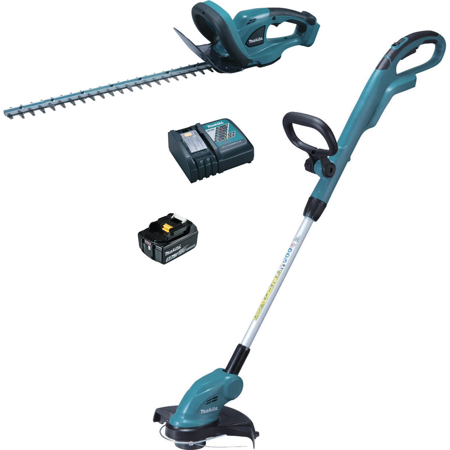 Makita 18v LXT Cordless Grass and Hedge Trimmer Kit 1 x 5ah Li-ion Charger Price Comparisons | Compare The Build