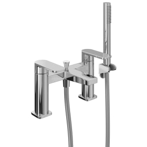 Hemington Double Lever Deck Mounted Bath Shower Mixer Tap - Chrome Price Comparisons | Compare The Build