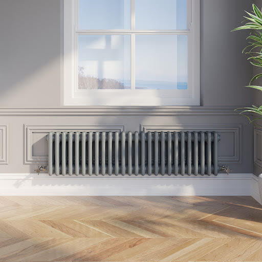 Park Lane Traditional Colosseum Triple Bar Column Radiator Anthracite 300 x 1190mm | Compare The Build