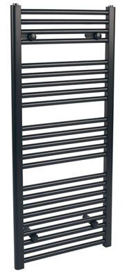 Reina Electric Black Towel Warmer (H)1100mm (W)500mm Price Comparisons | Compare The Build