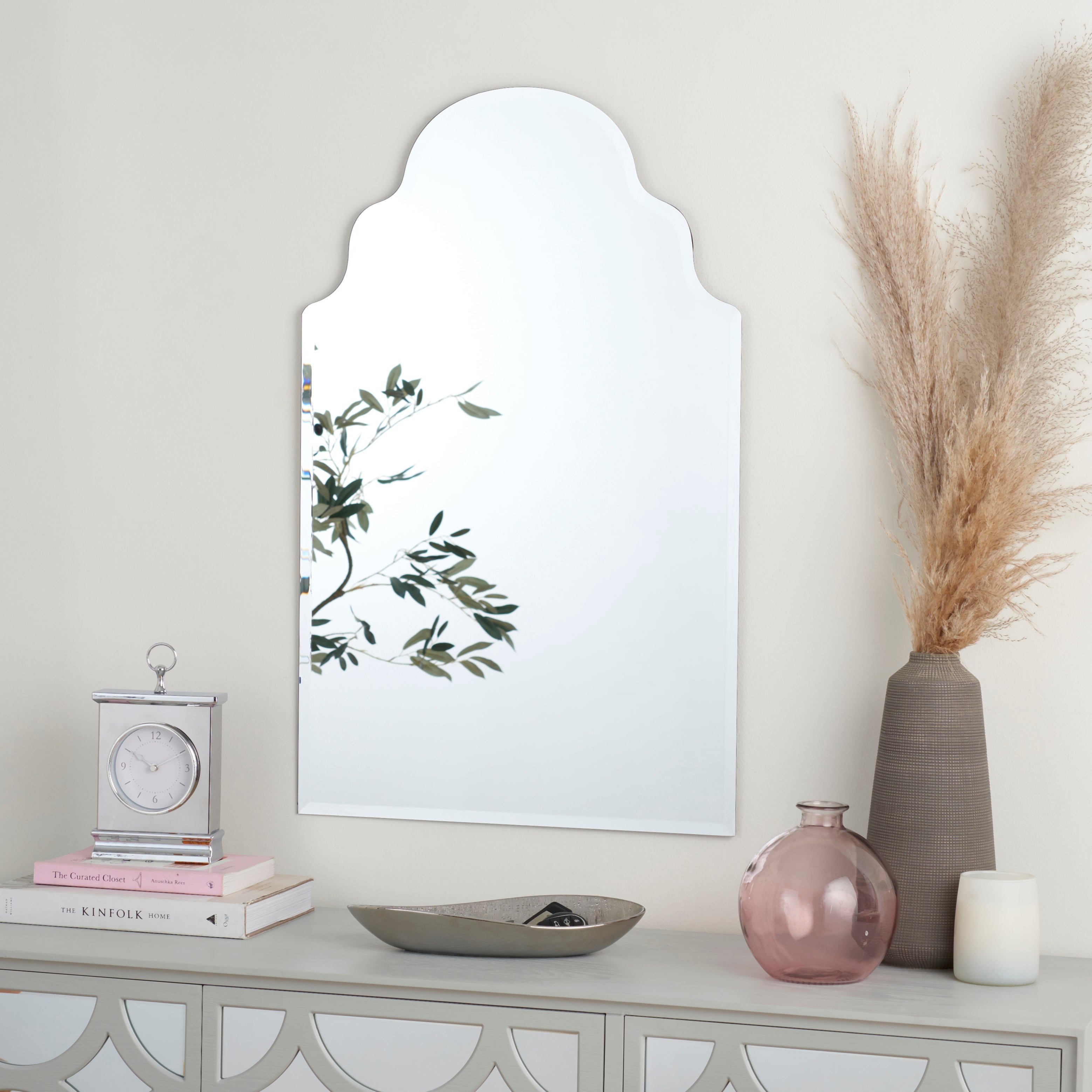 Frameless Moroccan Mirror, 80x50cm Silver Price Comparisons | Compare The Build