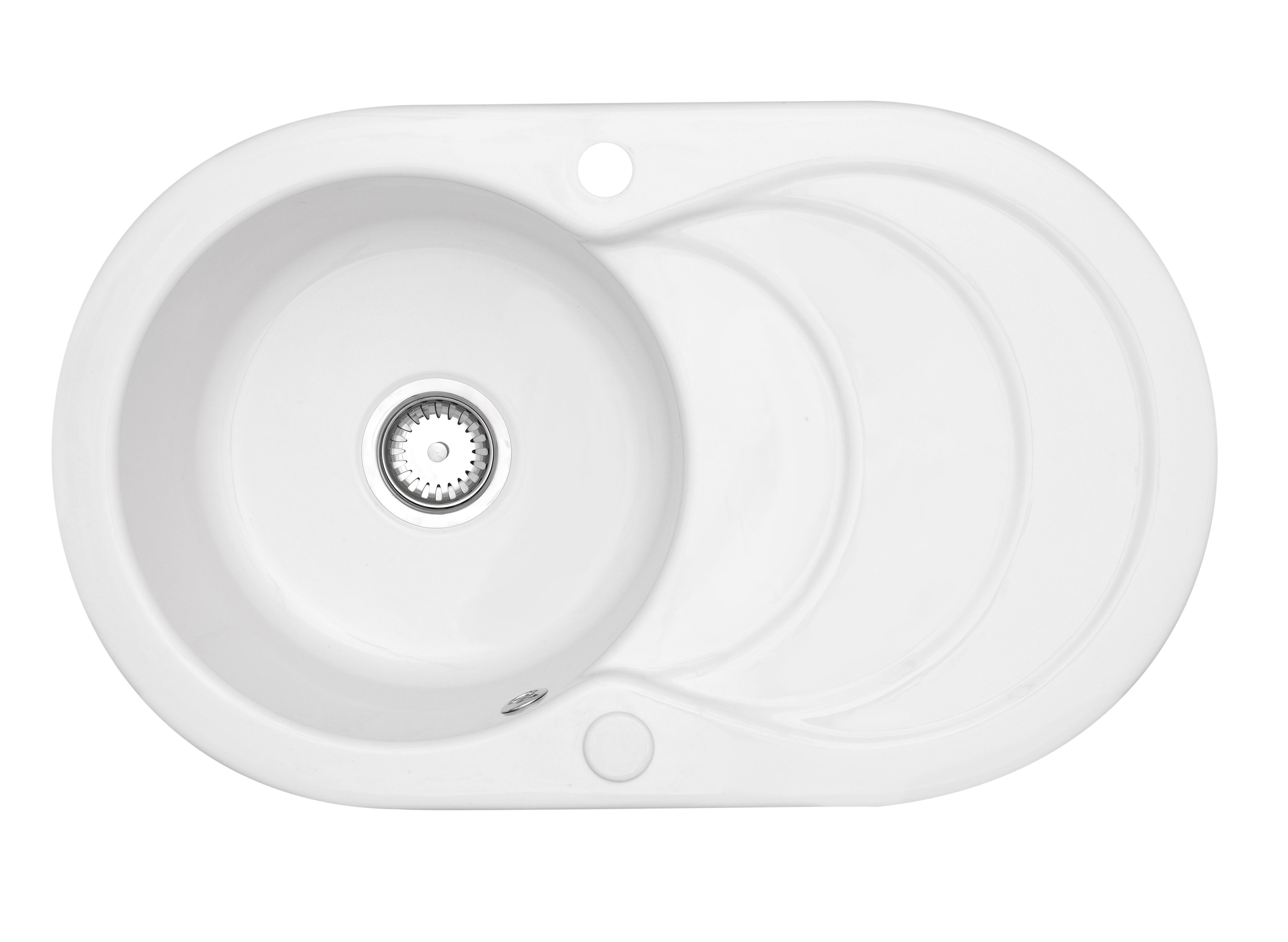 Astracast Cascade 1 Bowl White Gloss Ceramic Sink & Drainer | Compare The Build