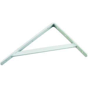 Heavy Duty White Shelf Bracket - 295 x 210mm Price Comparisons | Compare The Build