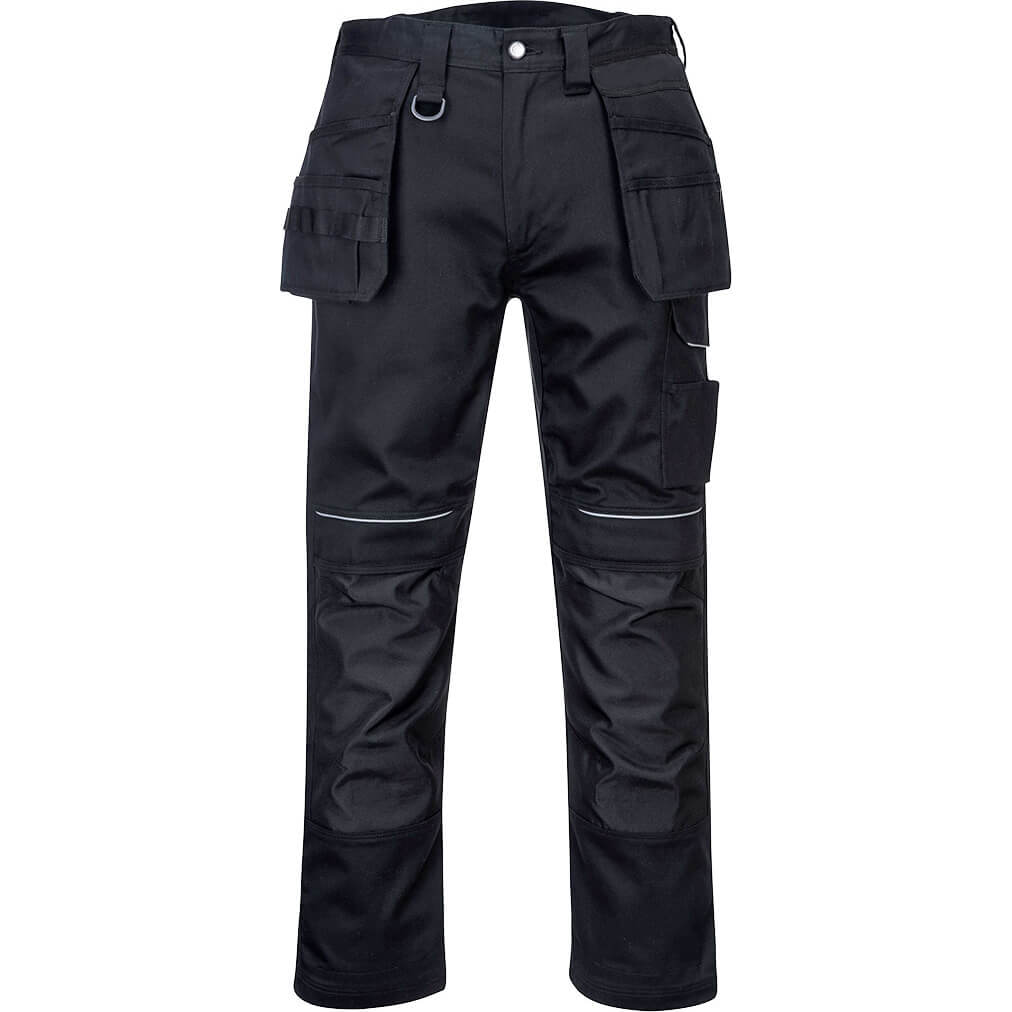 Portwest PW34 Hi Vis Work Trousers Black 44" 31" Price Comparisons | Compare The Build