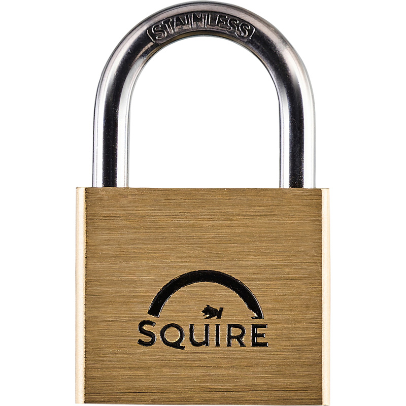 SQUIRE Lion Padlock 40 x 7 x 21mm in Brass Steel Price Comparisons | Compare The Build