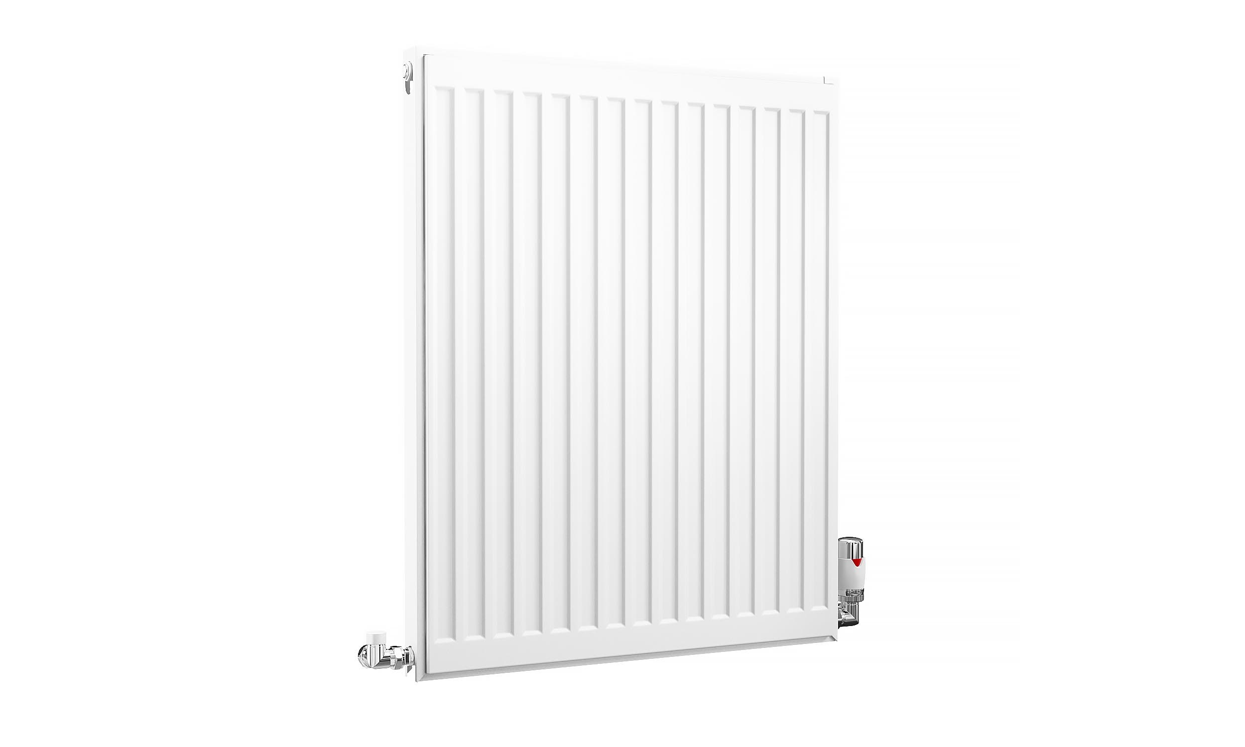 Kartell K-Rad Compact Horizontal Radiator, White, 750mm x 600mm - Single Panel, Single Convector Price Comparisons | Compare The Build