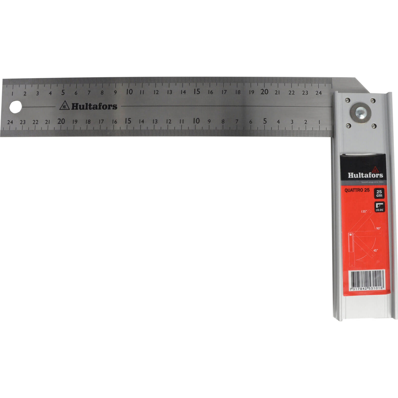 Hultafors Quattro Adjustable Try Square 250mm | Compare The Build