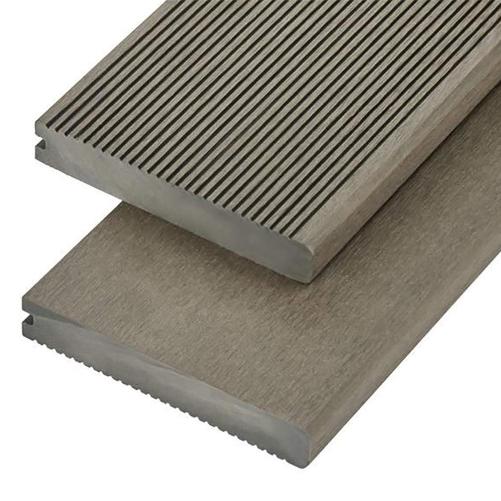 Cladco Solid Bullnose Composite Decking Board 4m - Olive Green WPCSO40B | Compare The Build