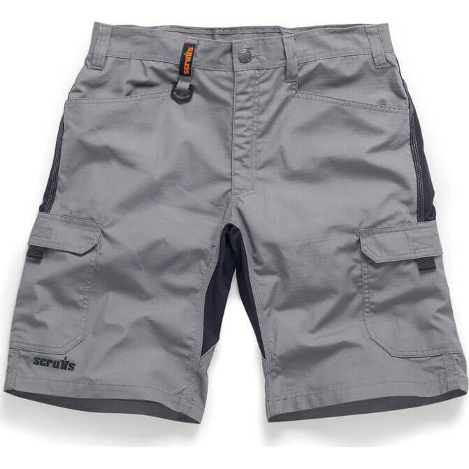 Scruffs Trade Ripstop Stretch Work Flex Shorts Graphite 30" | Compare The Build