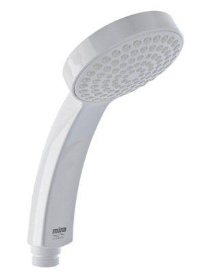 Mira Single-Spray Pattern White Chrome Effect Shower Head Price Comparisons | Compare The Build